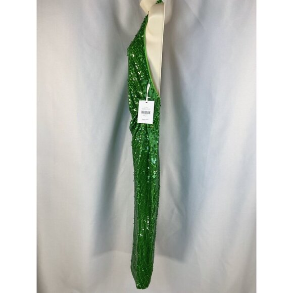 NWT Ronny Kobo Green Sequin Alix Maxi Dress $578 - Picture 6 of 14